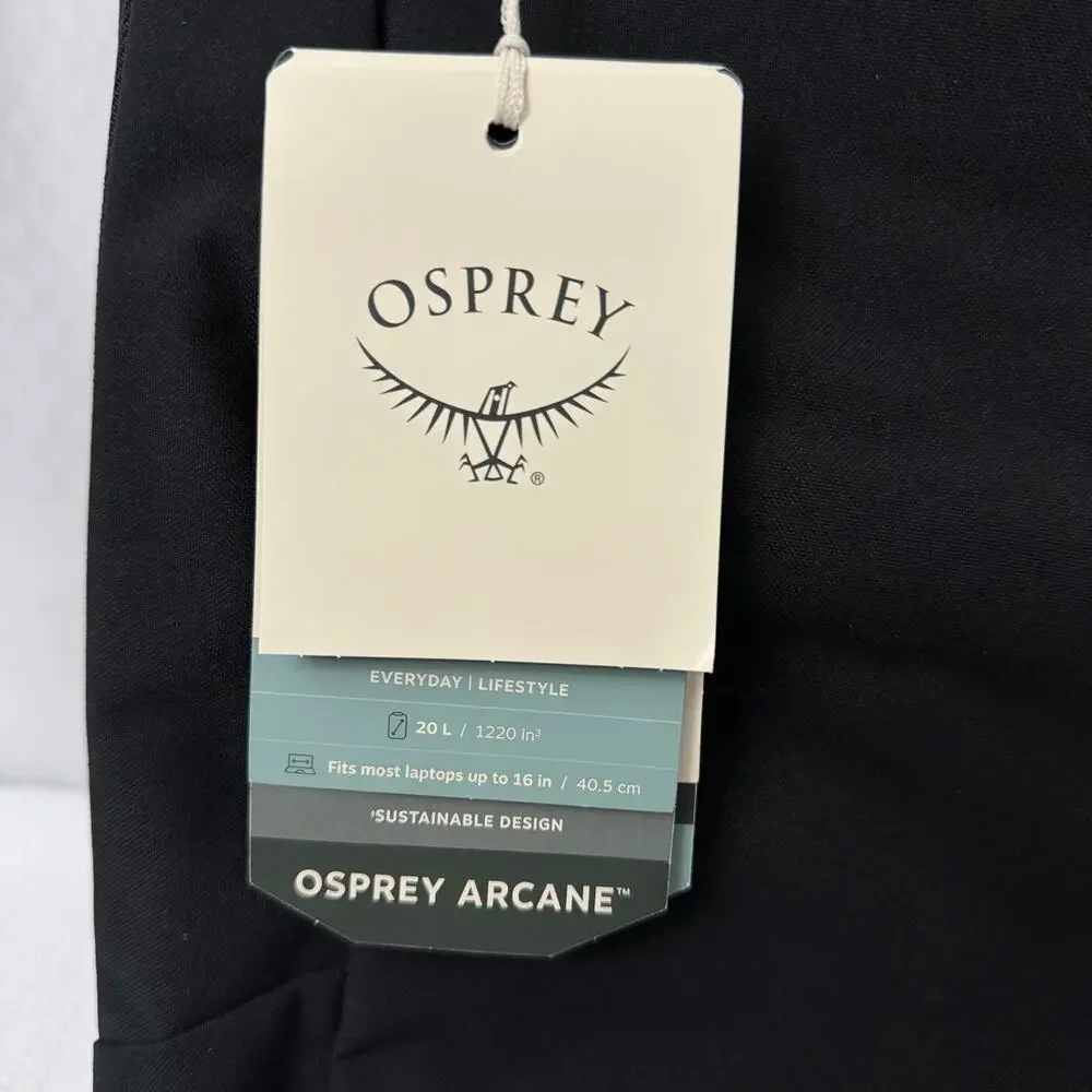 Osprey Arcane Large Day Backpack Black Commuter Travel 20L 16